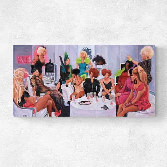 Everyone vs Mimi Imfurst Original Oil Painting