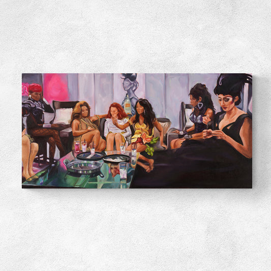 Everyone vs Serena Original Oil Painting