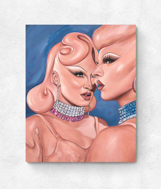 Gottmik & Violet Chachki Original Oil Painting
