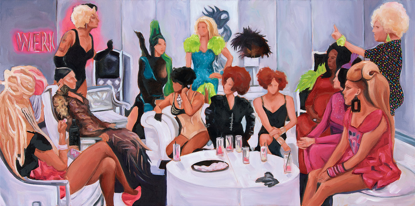 Everyone vs Mimi Imfurst Original Oil Painting