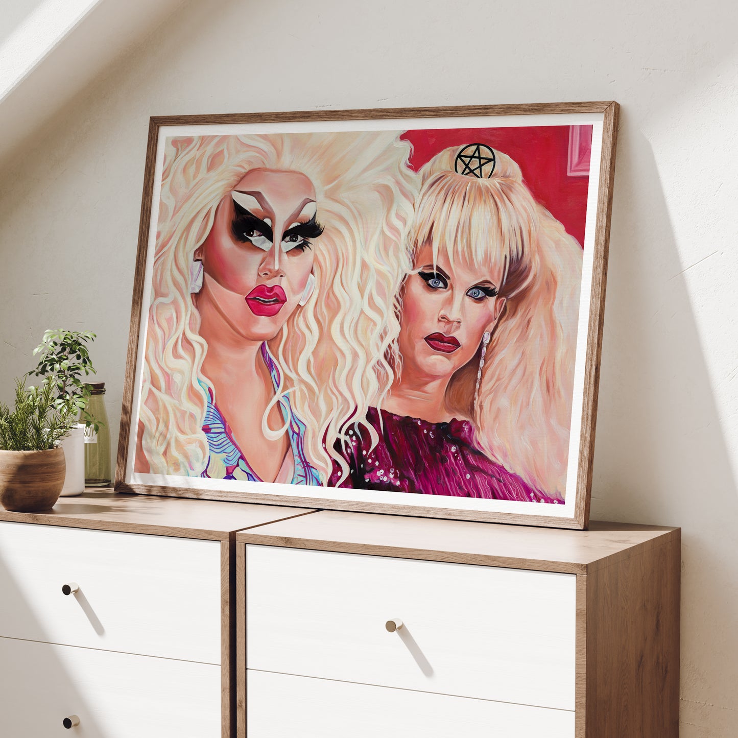 Trixie and Katya Giclée Art Print
