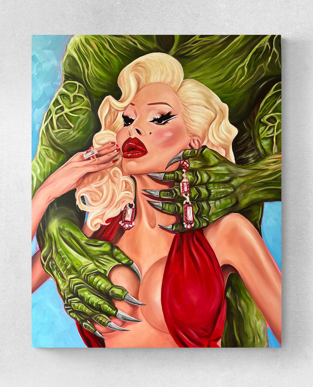 Amanda Lepore Original Oil Painting