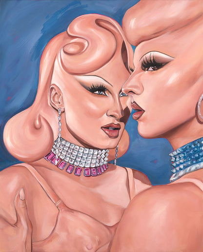 Gottmik & Violet Chachki Original Oil Painting