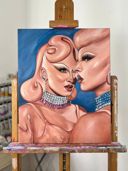 Gottmik & Violet Chachki Original Oil Painting