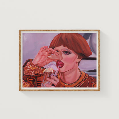 Milk Take a Sip Giclée Art Print