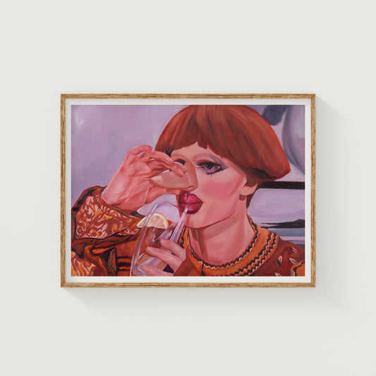 Milk Take a Sip Giclée Art Print